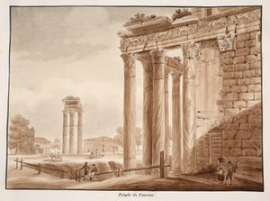 Le Temple de Faustine, 1833 - Agostino Tofanelli